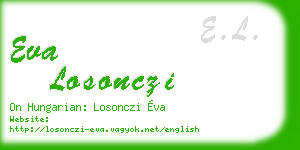 eva losonczi business card