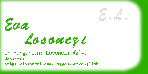 eva losonczi business card